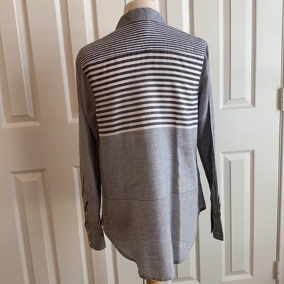 EUC Merona Long Sleeve Button-Up Blouse - Picture 2 of 4